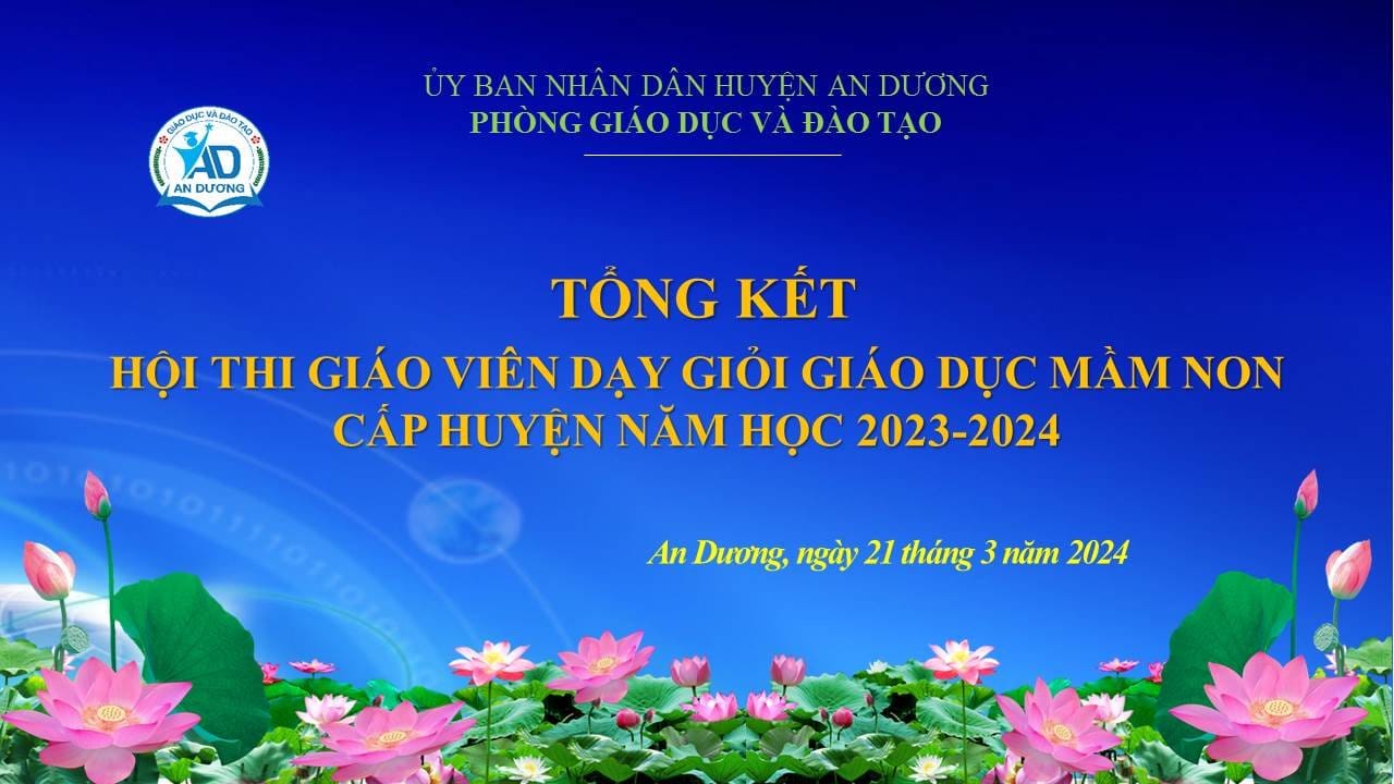  Phòng Giáo dục và Đào tạo huyện An Dương tổ chức Tổng kết Hội thi 